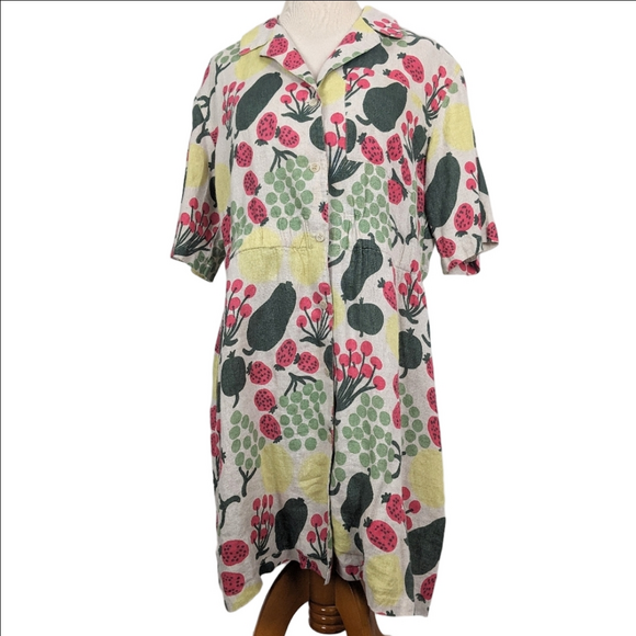Marimekko Dresses & Skirts - MARIMEKKO Herkku Pieni Tori Linen Dress Size 38